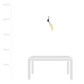 Wall lamp white and gold with falling leaf effect