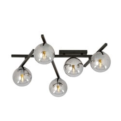 Emibig Ceiling lamp with 5 smoked bulbs E14