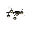 Beautiful ceiling lamp with 5 striped bulbs E14