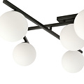 Beautiful black ceiling lamp with 5 white bulbs E14