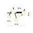 Emibig Emibig Beautiful black ceiling lamp with 5 white bulbs E14 - Perfect for modern interiors