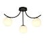 Emibig Emibig Copenhagen ceiling lamp black with 3 white glass balls - Perfect lighting for any space