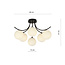 Emibig Emibig Kopenhagen zwart met 6 witte bollen glas E14 - Perfecte verlichting voor moderne interieurs