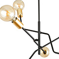 Emibig Emibig Odense pendant lamp 6 lamps E27 black and gold - Perfect lighting for any space