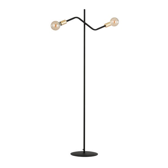 Emibig Emibig Lampe sur pied Odense avec 2 connexions E27 dorées - Idéale pour un éclairage élégant