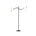 Emibig Emibig Lampe sur pied Odense avec 2 connexions E27 dorées - Idéale pour un éclairage élégant