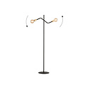 Odense floor lamp with 2 gold E27 connections