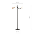 Odense floor lamp with 2 gold E27 connections