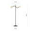 Odense floor lamp with 2 gold E27 connections