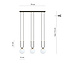 Emibig Emibig Aarhus 3 lamp E14 lange hanglamp zwart en opaal 70 cm breedte - Perfect voor een stijlvolle verlichting in uw interieur