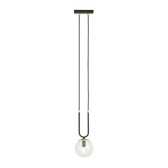 Emibig Emibig Aarhus 1 lamp black with transparent glass E14 hanging lamp 15 cm diameter - Ideal lighting for modern interiors