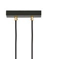 Aarhus 1 Lampe schwarz mit transparentem Glas E14 Hängelampe 15 cm Durchmesser