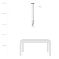 Aarhus 1 Lampe schwarz mit transparentem Glas E14 Hängelampe 15 cm Durchmesser
