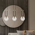 Emibig Emibig Aarhus 3 Lampe schwarz mit transparentem Glas E14 lange Hängelampe 70 cm Breite - Ideale Beleuchtung für Ihr Zuhause