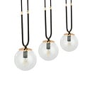 Emibig Emibig Aarhus 3 Lampe schwarz mit transparentem Glas E14 lange Hängelampe 70 cm Breite - Ideale Beleuchtung für Ihr Zuhause