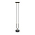 Aarhus 1 Lampe schwarz mit gestreiftem Glas E14 Hängelampe 15 cm Durchmesser