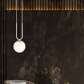 Aarhus 1 lamp wit met opaal wit glas E14 hanglamp 15 cm diameter