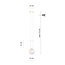 Emibig Emibig Aarhus hanging lamp white with transparent glass E14 15 cm diameter - Ideal lighting for any space