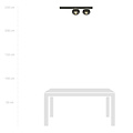 Emibig Emibig Aalborg medium black ceiling lamp with 2 striped bulbs E14 - Perfect lighting for any space