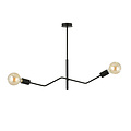 Vejle completely black hanging lamp with 2x E27