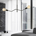 Vejle completely black hanging lamp with 2x E27