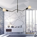 Vejle completely black hanging lamp with 2x E27