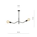 Emibig Emibig Vejle komplett schwarze Hängelampe mit 2x E27 - Ideal für moderne Atmosphäre