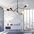 Vejle 4 lamp hanging lamp black 4x E27