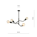 Emibig Emibig Vejle 4 lampes suspension noir 4x E27 - Éclairage parfait pour chaque espace