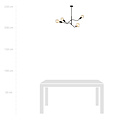 Vejle 4 lamp hanging lamp black 4x E27