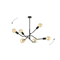 Vejle impressive pendant lamp 6x E27 completely black