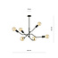 Vejle impressive pendant lamp 6x E27 completely black