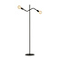 Vejle standing lamp completely black 2x E27