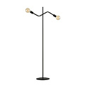 Emibig Emibig Vejle lampe sur pied entièrement noire 2x E27 - Éclairage élégant pour tout intérieur