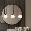 Emibig Emibig Aarhus 3-flammige E14-Hängelampe in Schwarz und Opal, 70 cm breit - Ideal für stilvolle Beleuchtung in Ihrem Zuhause
