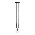 Emibig Emibig Aarhus 1 lamp black with transparent glass E14 hanging lamp 15 cm diameter - Ideal lighting for modern interiors