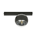 Emibig Emibig Aalborg black ceiling lamp with transparent striped bulb E14 - Ideal for creating a cozy atmosphere in any room