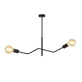 Emibig Emibig Vejle volledig zwarte hanglamp met 2x E27 - Perfect voor een moderne sfeer
