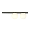 Emibig Emibig Aalborg lámpara de techo mediana negra con 2 bombillas blancas E14 - Ideal para interiores modernos
