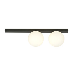 Emibig Aalborg medium ceiling lamp black with 2 white bulbs E14