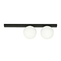 Emibig Emibig Aalborg lámpara de techo mediana negra con 2 bombillas blancas E14 - Ideal para interiores modernos