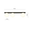 Emibig Emibig Aalborg long ceiling lamp black with 3 white bulbs E14 - Perfect lighting for any space