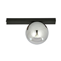 Aalborg beautiful black ceiling lamp with smoked bulb E14