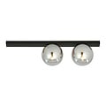 Emibig Emibig Aalborg hermosa lámpara de techo negra mediana con 2 bombillas ahumadas E14 - Ideal para crear un ambiente cálido en tu hogar