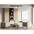 Emibig Emibig Aalborg hermosa lámpara de techo negra mediana con 2 bombillas ahumadas E14 - Ideal para crear un ambiente cálido en tu hogar