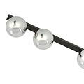 Aalborg beautiful long black ceiling lamp with 3 fumed bulbs E14