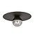 Esbjerg black ceiling lamp black with smoked glass bulb E14