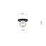 Emibig Emibig Randers zwarte ovale plafondlamp met gerookte glazen bol E14 - Perfecte verlichting voor elke ruimte