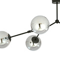 Viborg hanging lamp with 4 branches and fumed bulbs E14