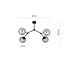 Emibig Emibig Viborg hanging lamp with 4 branches and fumed bulbs E14 - Ideal for modern interiors